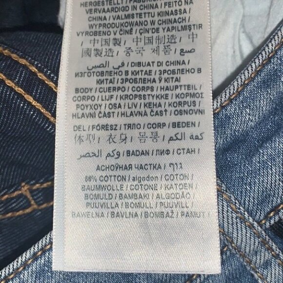 Guess medium wash logo tape high waisted skinny jeans size 24 - Picture 11 of 15